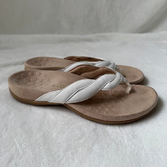 Vionic Bella Braid Sandal White Size 6 - Picture 7 of 11
